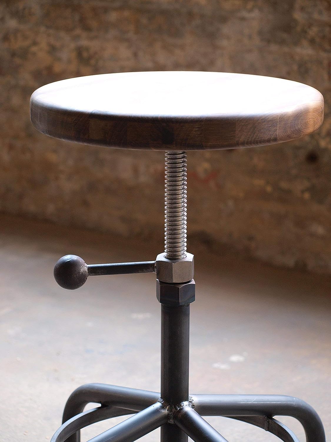 Adjustable height industrial online bar stools