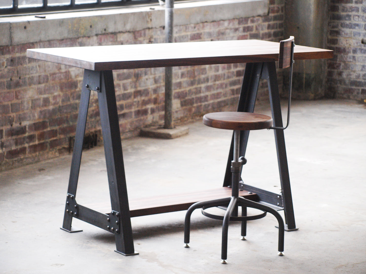 Industrial A frame Standing hieght Workstation Desk